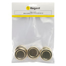 REGENT JAR LIDS GOLD 6 PACK, (43MM DIA)