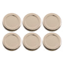 REGENT JAR LIDS GOLD 6 PACK, (48MM DIA)