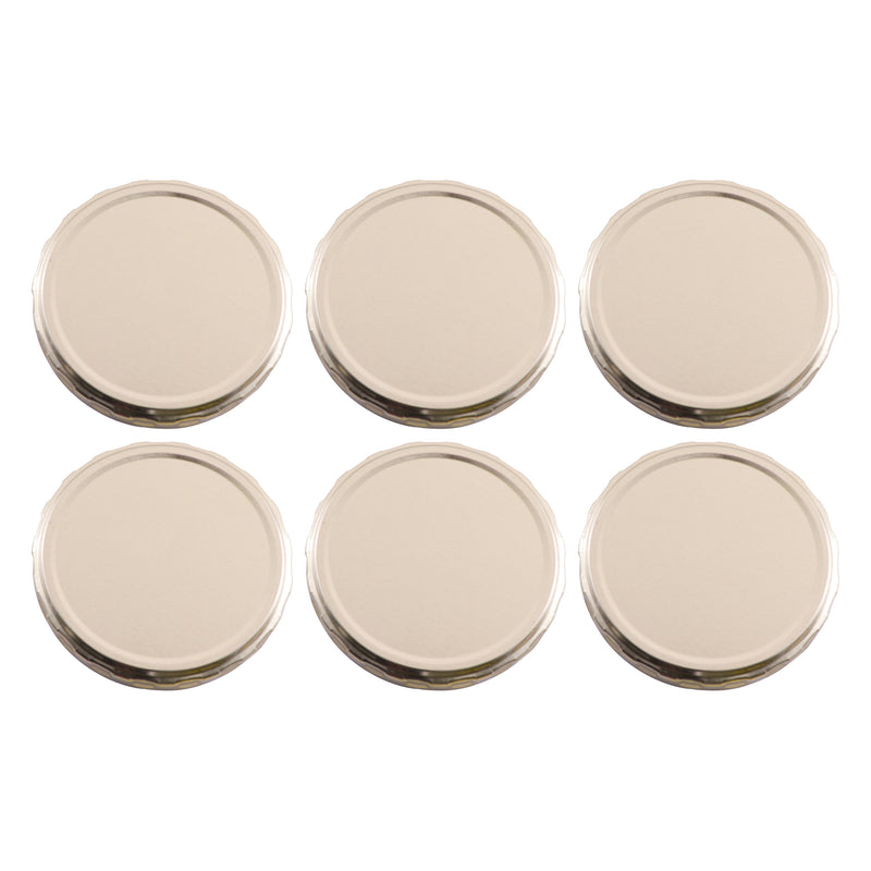 REGENT JAR LIDS GOLD 6 PACK, (82MM DIA)