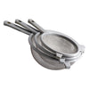 REGENT KITCHEN STRAINERS ST STEEL WITH PP PLASTIC FRAME GREY 3 PIECE SET, (150/180/210MM DIA)