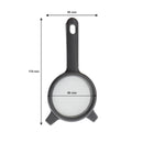 REGENT KITCHEN STRAINER ST STEEL WITH PP PLASTIC FRAME GREY, (170X80MM DIAX45MM)