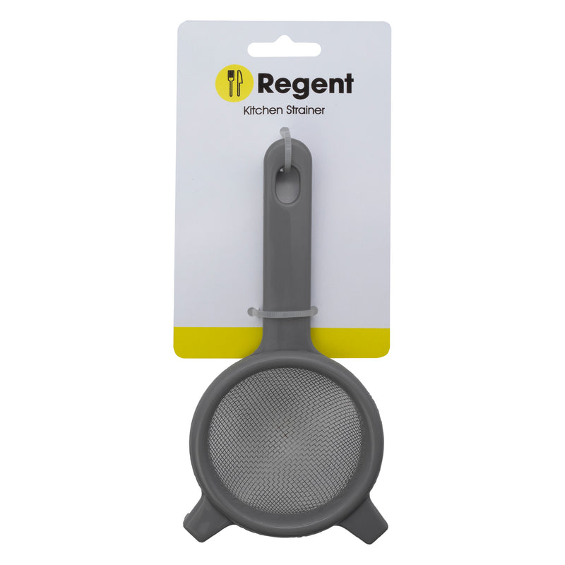 REGENT KITCHEN STRAINER ST STEEL WITH PP PLASTIC FRAME GREY, (170X80MM DIAX45MM)