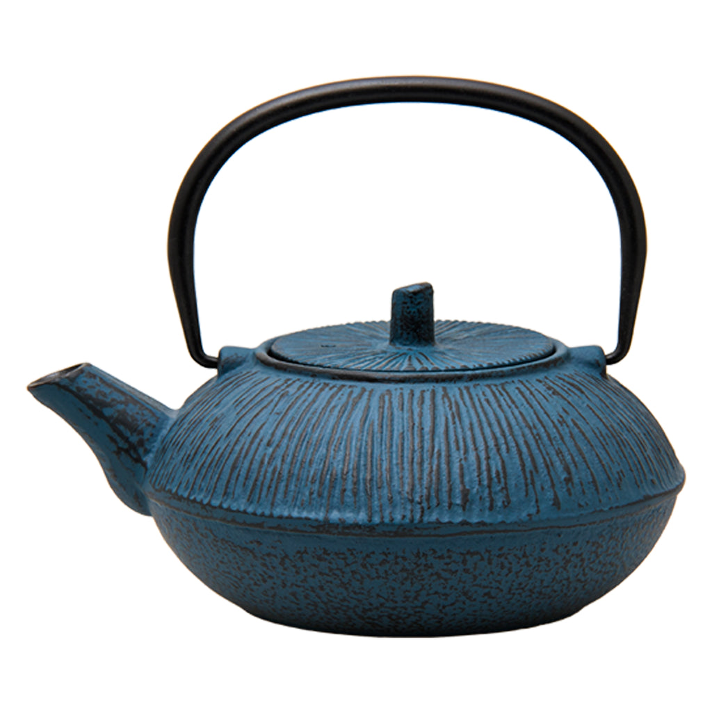 REGENT CAST IRON CHINESE TEAPOT BLUE, (850ML)