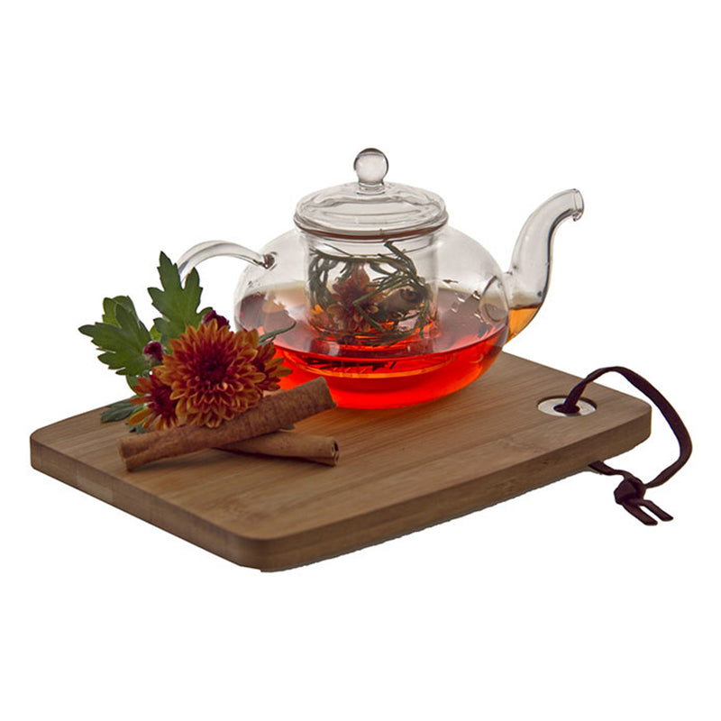 REGENT TEAPOT BOROSILICATE GLASS WITH INFUSER AND LID, 450ML (128MM DIAX125MM)