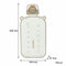 REGENT RECTANGULAR TRANSPARENT WATER BOTTLE PLASTIC WITH STRAP CREAM, 750ML (100X55X210MM)