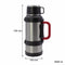 REGENT LARGE VACUUM FLASK STAINLESS STEEL WITH CUP LID SILVER & BLACK, 2LT (120MMDIAX330MM)