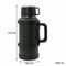 REGENT LARGE VACUUM FLASK STAINLESS STEEL WITH CUP LID KHAKI GREEN, 3.2LT (150MM DIAX375MM)