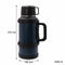 REGENT LARGE VACUUM FLASK STAINLESS STEEL WITH CUP LID NAVY, 3.2LT (150MM DIAX375MM)