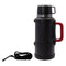 REGENT LARGE VACUUM FLASK STAINLESS STEEL WITH CUP LID MATT BLACK, 3.2LT (150MM DIAX375MM)