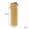 REGENT TRAVEL VACUUM FLASK STAINLESS STEEL WITH SIP STRAW  YELLOW, 900ML (80MM DIA X 260MM)