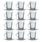 NADIR GLASS ESPRESSO CUP AND SAUCER, 90ML (12PC +12PC SET)