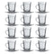 NADIR GLASS ESPRESSO CUP AND SAUCER, 90ML (12PC +12PC SET)