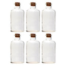 REGENT GLASS ROUND BOTTLE WITH CORK LID 6 PACK, 550ML (81MM DIAX168MM)