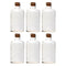 REGENT GLASS ROUND BOTTLE WITH CORK LID 6 PACK, 550ML (81MM DIAX168MM)