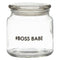 REGENT GLASS ROUND JAR WITH GLASS LID PRINTED - BOSS BABE, 550ML (100MM DIAX110MM)