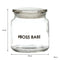 REGENT GLASS ROUND JAR WITH GLASS LID PRINTED - BOSS BABE, 550ML (100MM DIAX110MM)