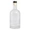 REGENT GLASS GIN BOTTLE WITH BLACK STOPPER, 750ML (95MM DIAX235MM)