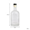 REGENT GLASS GIN BOTTLE WITH BLACK STOPPER, 500ML (85MM DIAX205MM)