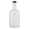 REGENT GLASS GIN BOTTLE WITH BLACK STOPPER, 500ML (85MM DIAX205MM)