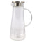 REGENT BOROSILICATE GLASS WATER JUG WITH HANDLE AND ST STEEL LID, 1.35LT (285X170X120MM DIA)