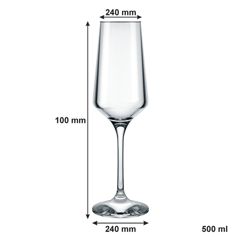 NADIR BRUNELLO STEMMED CHAMPAGNE FLUTE, (225ML)