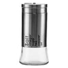 REGENT GLASS SALT & PEPPER SHAKERS WITH ST.STEEL COVERS 2 PIECE SET, 125ML (53MM DIAX110MM)