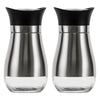 REGENT GLASS SALT & PEPPER SET WITH ST STEEL COVERS 2 PIECES, 125ML (55MMDIAX110MM)