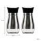 REGENT GLASS SALT & PEPPER SET WITH ST STEEL COVERS 2 PIECES, 125ML (55MMDIAX110MM)