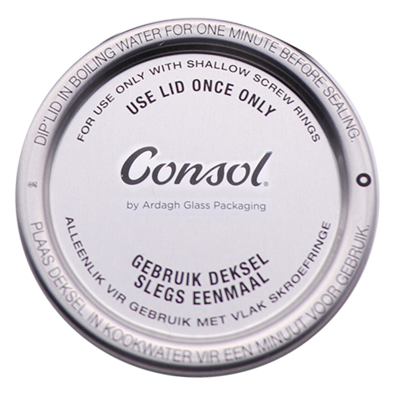 CONSOL PRESERVE JAR LID DOMES FOR 250ML JARS, 5 PIECES