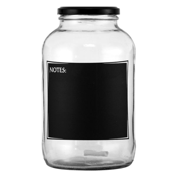 CONSOL JAR WITH BLACK NOTES, 2LT (218X128MM DIA)