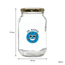 REGENT PRINTED GLASS STORAGE JAR - I AM BAKED, 1LT (172X100MM DIA)