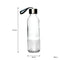 CONSOL SLIMLINE BOTTLE WITH STRAP LID GREY, 500ML (220X80MM DIA)