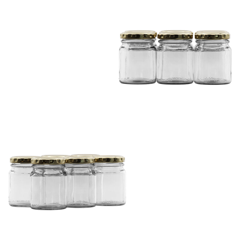 CONSOL SPREAD JAR WITH GOLD LID 6 PACK, 125ML (80X59MM DIA)