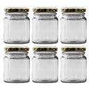 CONSOL SPREAD JAR WITH GOLD LID 6 PACK, 125ML (80X59MM DIA)