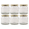 CONSOL SPREAD JAR WITH GOLD LID 6 PACK, 250ML (82X80MM DIA)