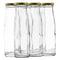 CONSOL CHUTNEY BOTTLE WITH GOLD LID 6 PACK, 250ML (180X54MM DIA)
