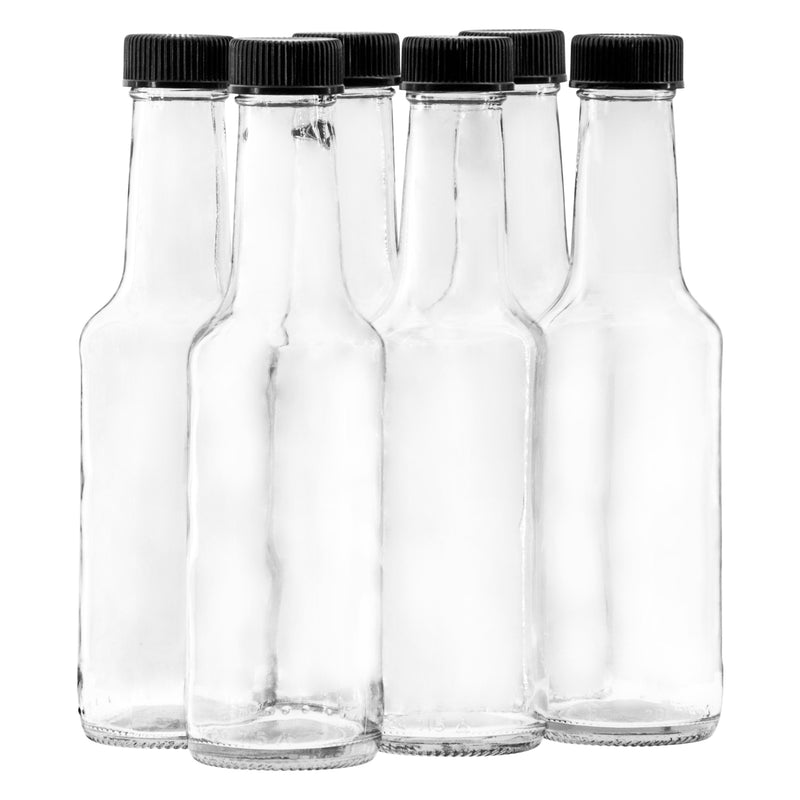 CONSOL WORCESTER SAUCE BOTTLE WITH BLACK LID 6 PACK, 125ML (162X46MM DIA)