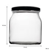 REGENT ROUND JAR WITH BLACK LID 4 PACK, 500ML (92MM DIA X 102MM)