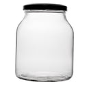 REGENT ROUND JAR WITH BLACK LID 4 PACK, 910ML (105MM DIAX135MM)