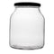 REGENT ROUND JAR WITH BLACK LID 4 PACK, 910ML (105MM DIAX135MM)