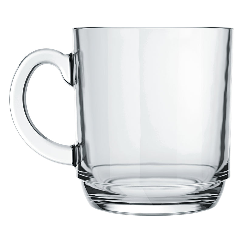 NADIR ASPEN STACKABLE GLASS MUG, (300ML)