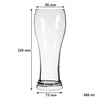 NADIR JOINVILLE BEER GLASS, (680ML)