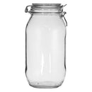 REGENT HERMETIC GLASS CANISTER WITH CLIP SEAL GLASS LID, 2LT (250X125MM DIA)