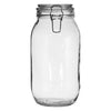 REGENT HERMETIC GLASS CANISTER WITH CLIP SEAL GLASS LID, 2LT (250X125MM DIA)