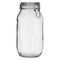 REGENT HERMETIC GLASS CANISTER WITH CLIP SEAL GLASS LID, 2LT (250X125MM DIA)