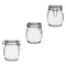 REGENT HERMETIC GLASS CANISTER WITH CLIP SEAL GLASS LID, 500ML (140X110MM DIA)