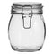 REGENT HERMETIC GLASS CANISTER WITH CLIP SEAL GLASS LID, 500ML (140X110MM DIA)