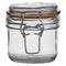 REGENT HERMETIC GLASS CANISTER WITH CLIP SEAL GLASS LID, 200ML (80X80MMDIA)