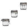 REGENT HERMETIC GLASS CANISTER WITH CLIP SEAL GLASS LID, 200ML (80X80MMDIA)