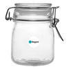 REGENT HERMETIC GLASS CANISTER WITH CLIP SEAL GLASS LID, 190ML (95X65MM DIA)